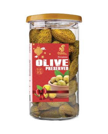 Close-up of preserved dried olives, showcasing their wrinkled texture and rich, concentrated color. These culinary delights add a burst of intense flavor to various dishes, embodying the essence of Mediterranean cuisine.